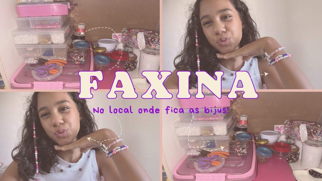 FAXINA NO LOCAL ONDE FICA AS BIJUS!!!!