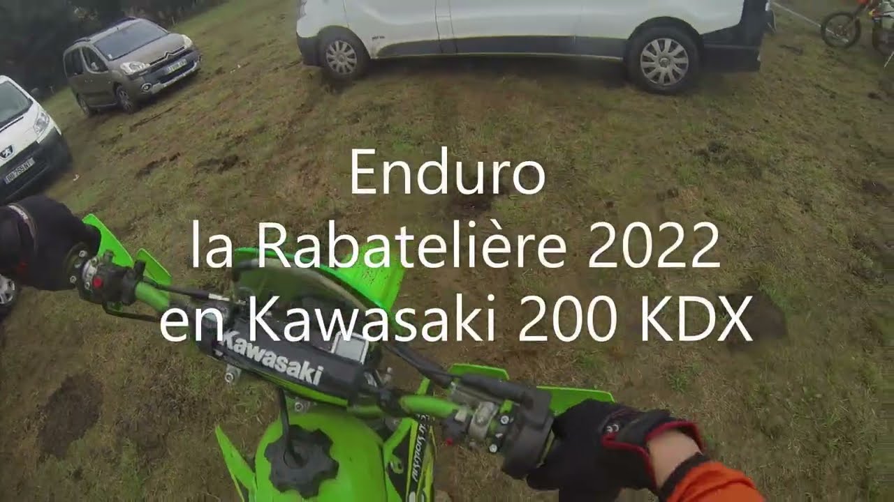 Enduro La Rabatelière 2022 en Kawasaki 200KDX