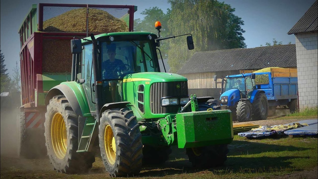 Kiszonka na Wielką Skalę🌽 ! Wtopy ! 7xCiągników ! John Deere , New Holland , Landini , Renault 😍