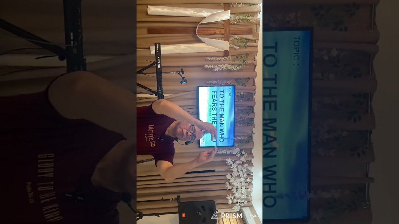 Rilc mkna worship service: topic:to the Man who fears the Lord Jesus! Proverbs 1:7 pasdeob122825