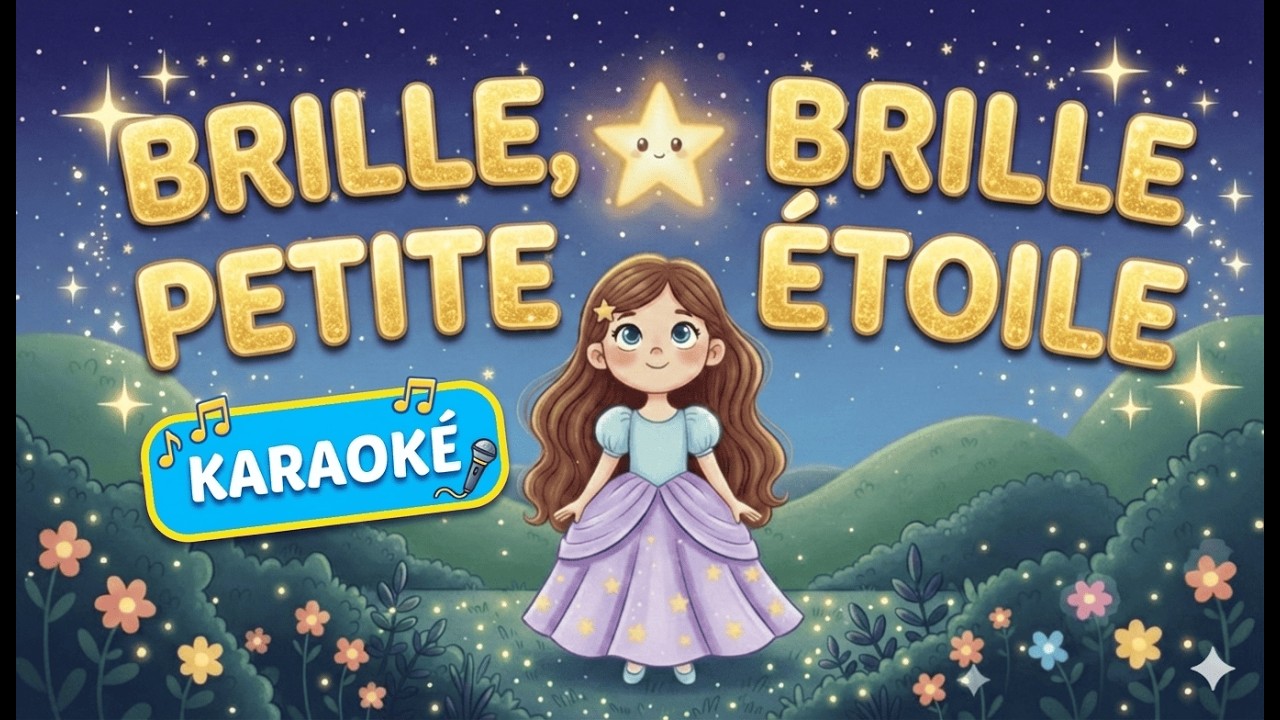 Brille, brille, petite étoile ⭐ Karaoké officiel 🎤 Comptine pour enfants