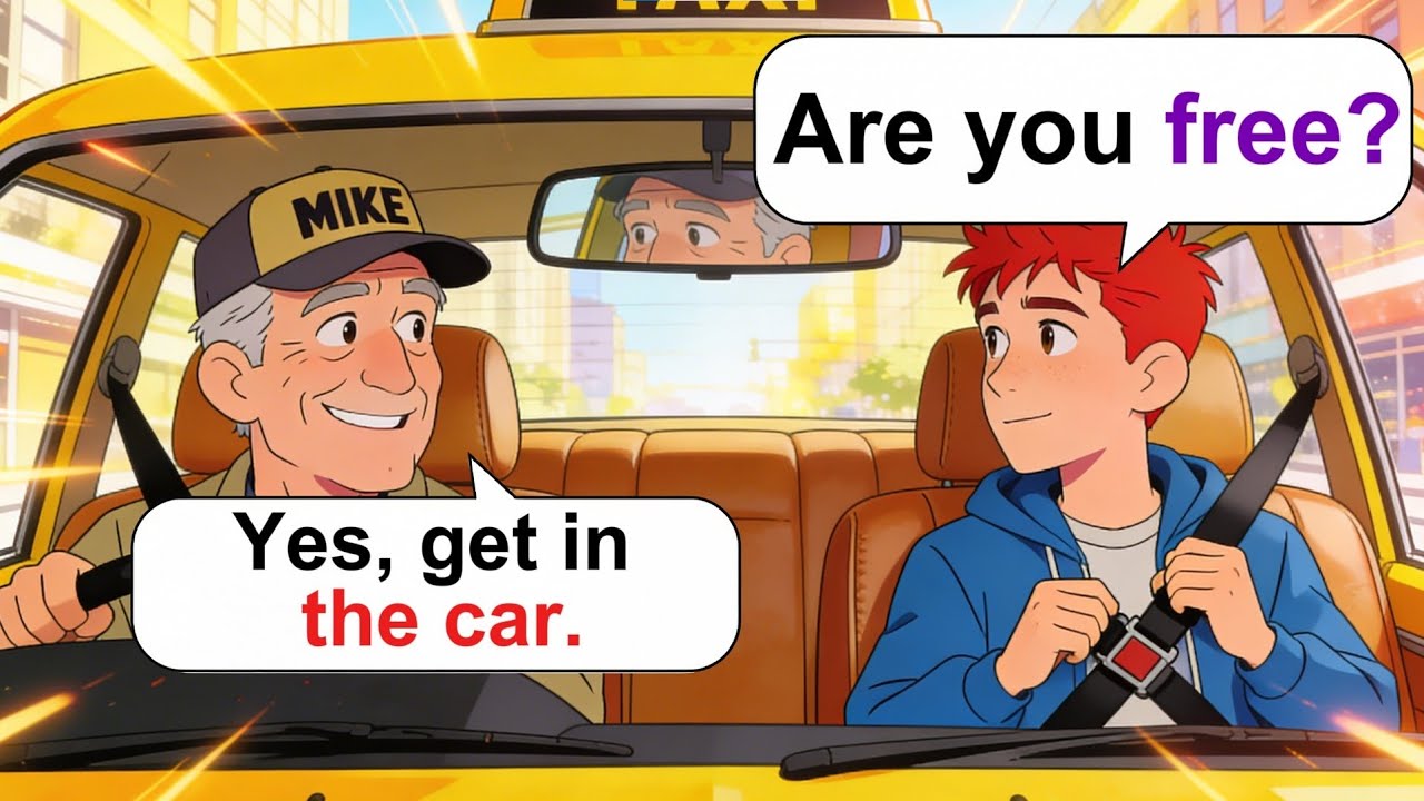5 Easy Travel Conversation | How to Take a Taxi or Bus in English | Real English Dialogues