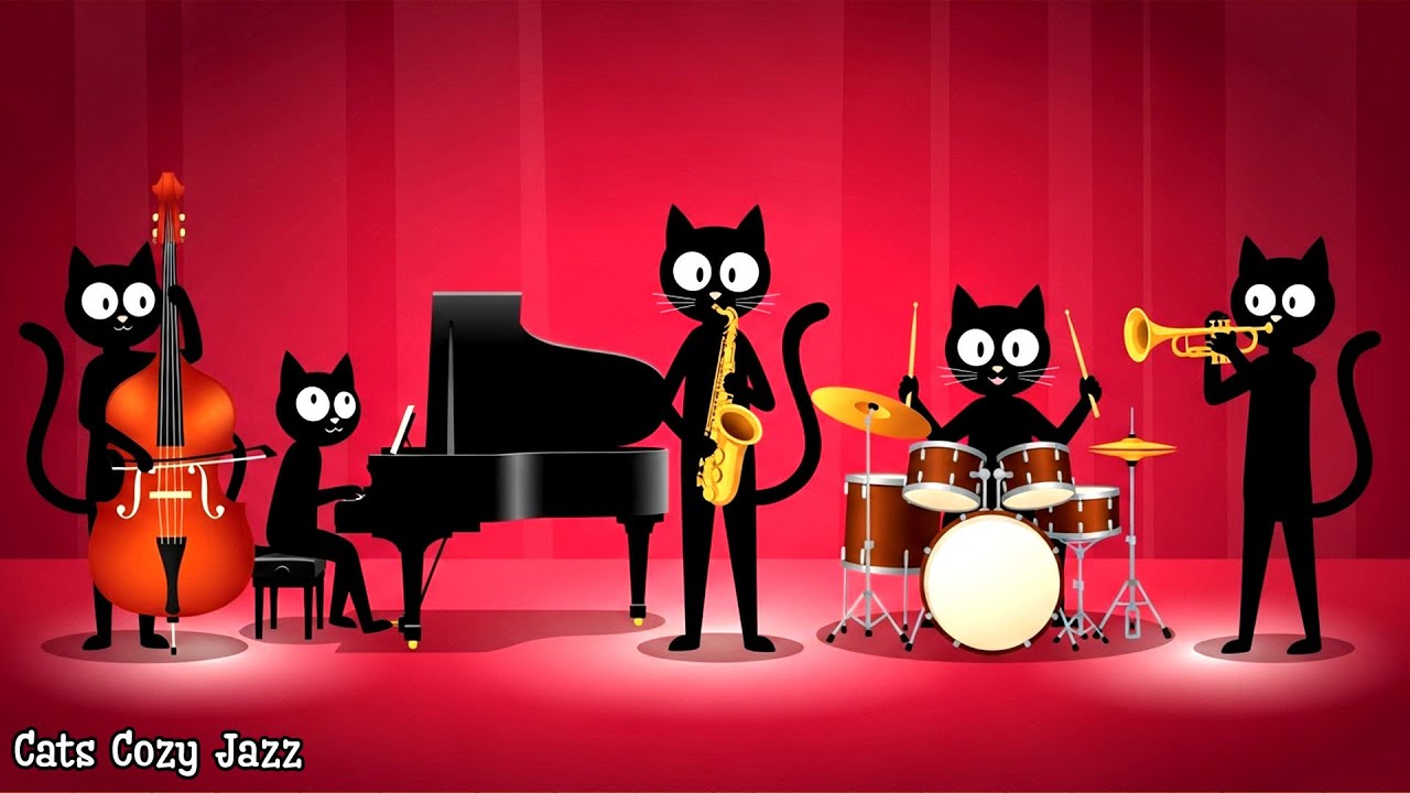 Black Cats Jazz Band 🎷 Deep Bass Instrumental for Focus & Uplifting Work