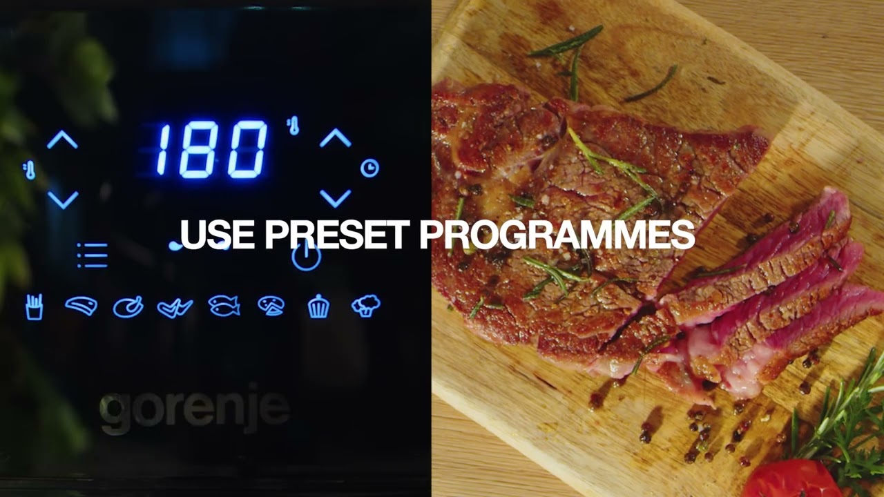 Magic of Air Frying • Preset Programmes • Air Fryer AF135DWB by Gorenje