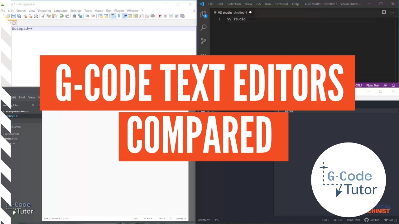G-code text editors: four options compared