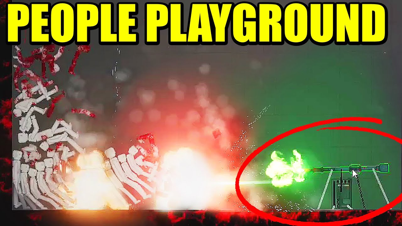 EXPERIMENTOS CON ARMAS Vs HUMANOS - PEOPLE PLAYGROUND | Gameplay Español