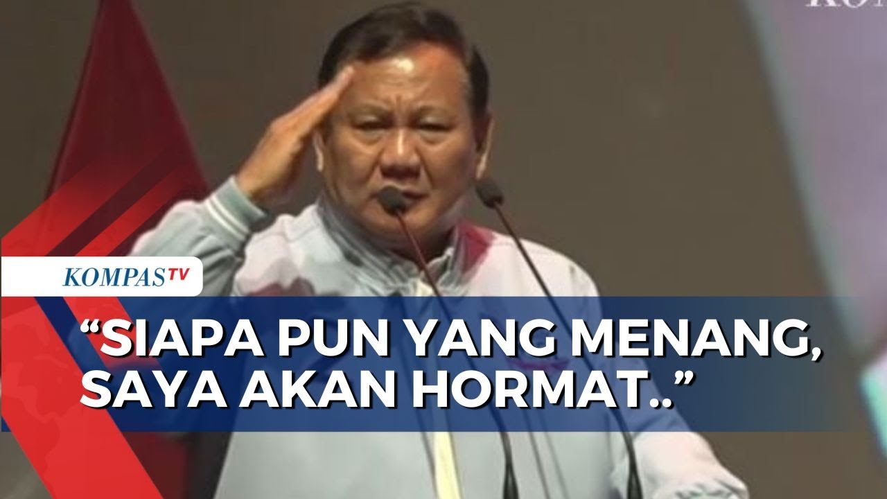 Jika Kalah di Pilpres 2024, Prabowo Ngaku akan Tetap Hormat pada Siapa pun Presidennya
