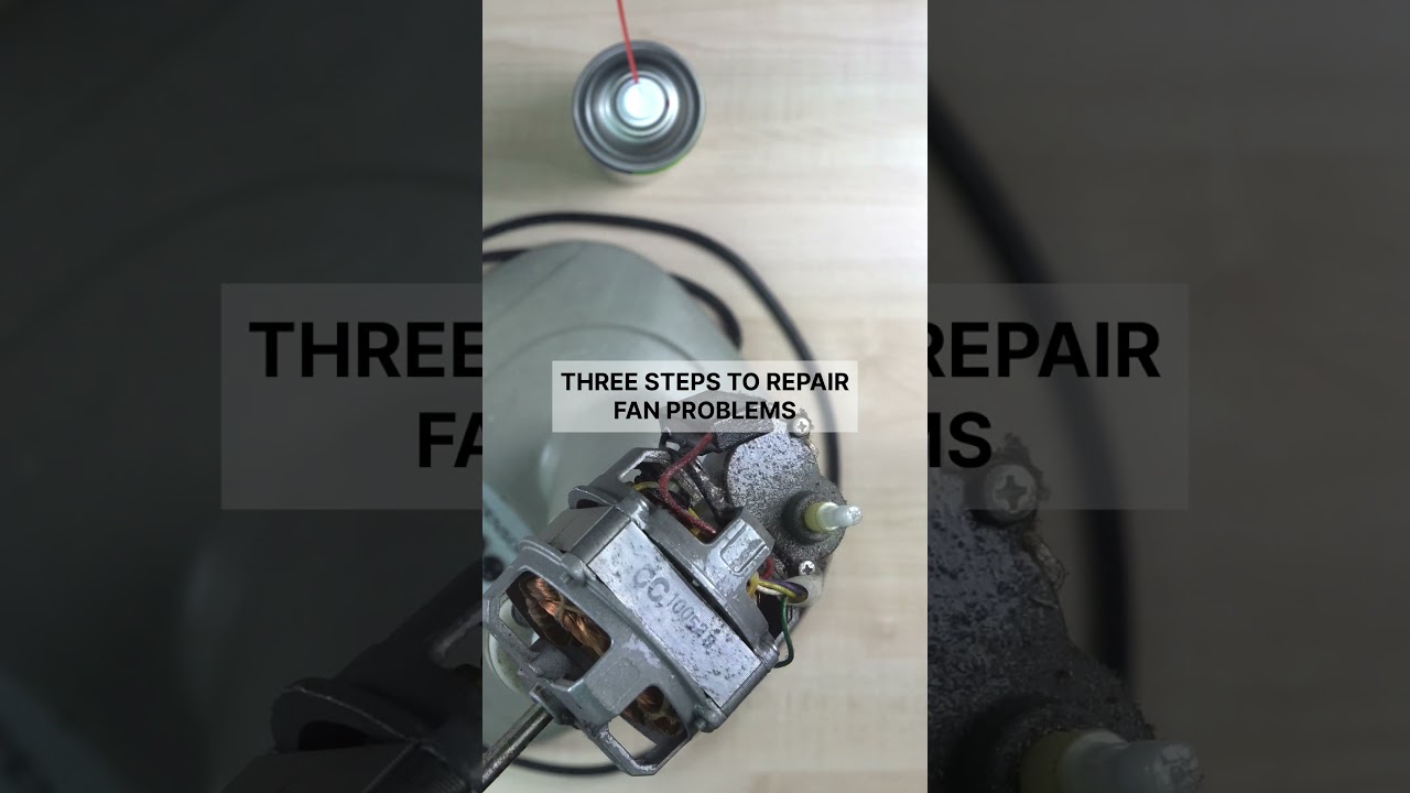 Loosen slow moving table fan with WD40  #diy #repairchallenge #wd40 #samedayrepair