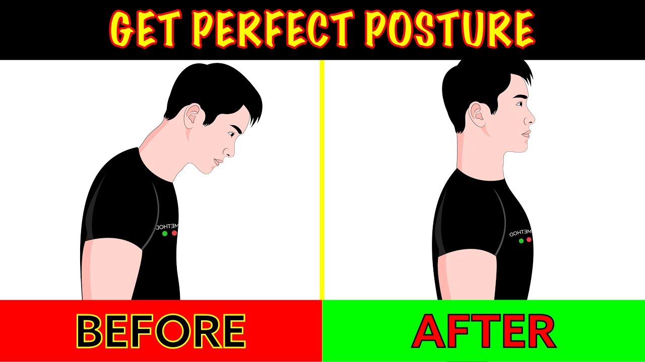 How to fix bad posture naturally with no equipment! - Get the perfect posture