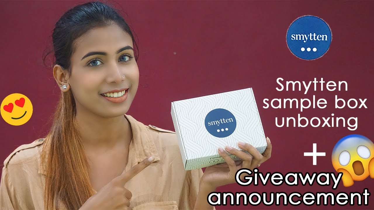 Smytten || HONEST REVIEW  || GIVEAWAYANNOUNCEMENT ||  SANJANA