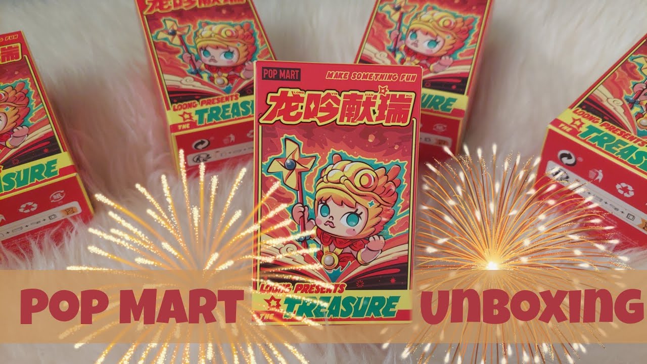 Pop Mart Unboxing🐉✨️(long present treasure)