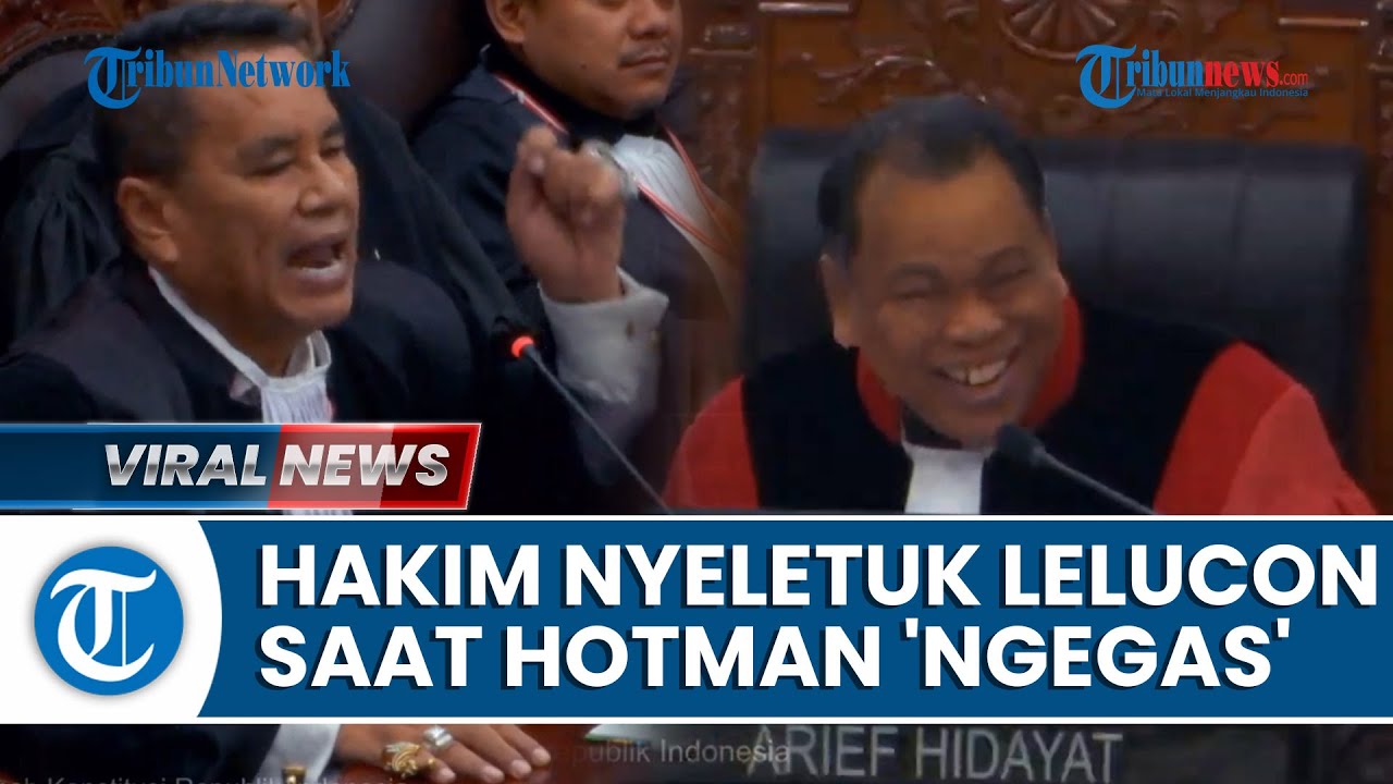 Kelakar Hakim Arief Hidayat di Tengah Sidang 'Panas': Pak Hotman Saya Lihat Cincinnya Bagus