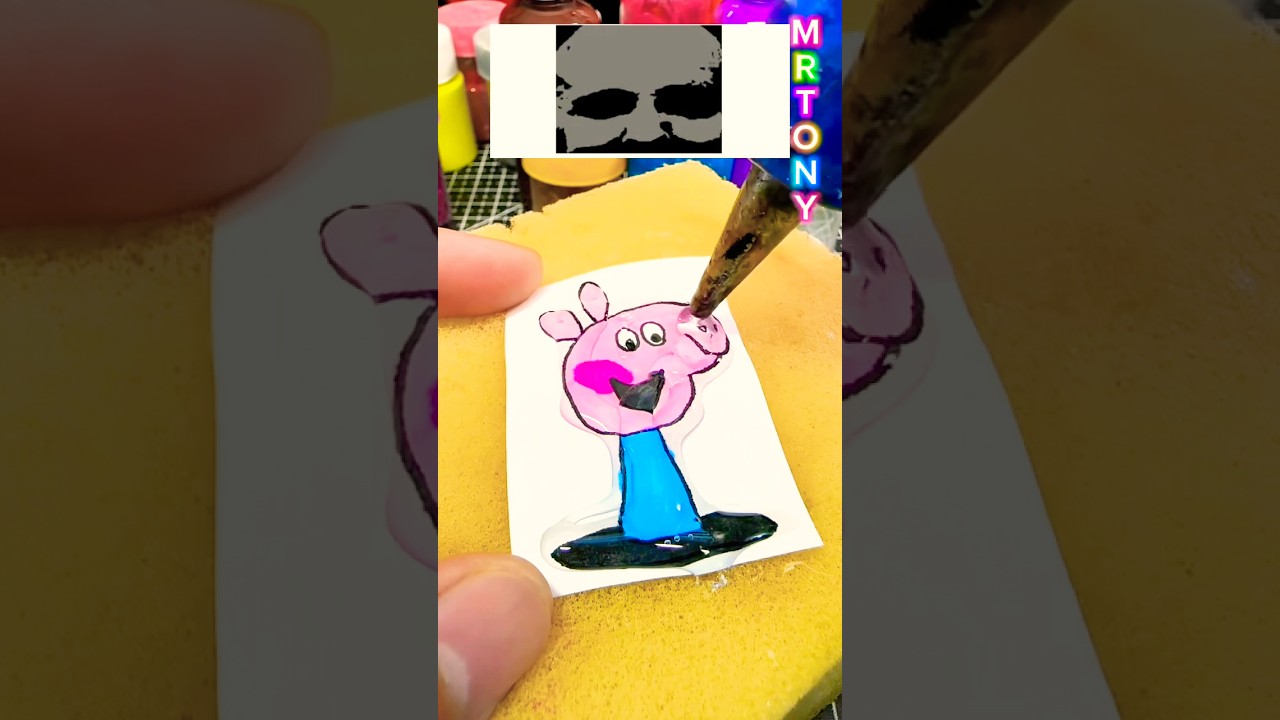 Sprunki OC Поросенок Джордж, фаза 1, с клеевым пистолетом #sprunki #дозаторклея #клеевойпистолет
