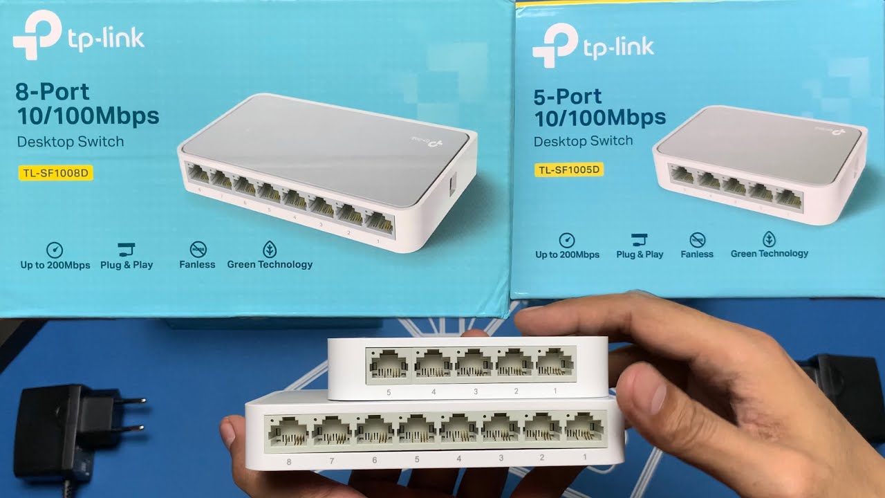 TP-LINK Desktop Switch Hub | 5 Port TL- SF1005D & 8 Port TL-SF1008D 10/100Mbps - Unboxing Indonesia