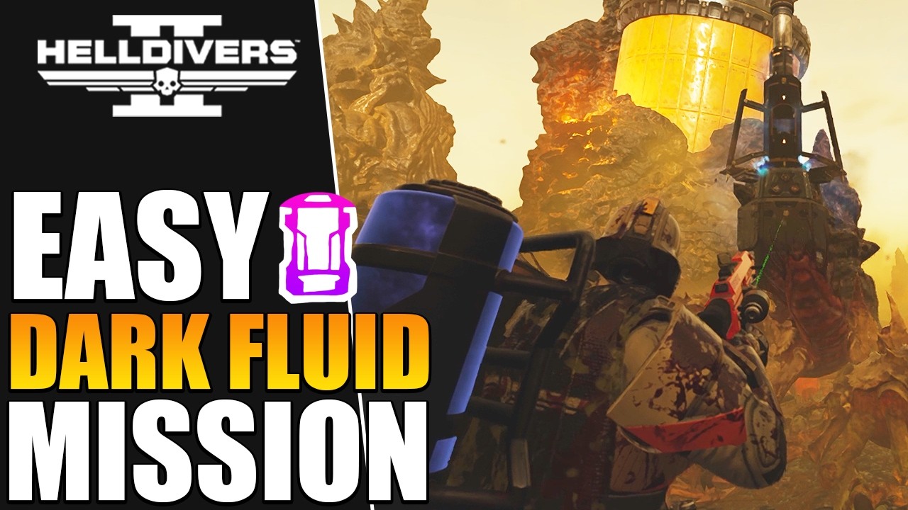 Easily Beat Deploy Dark Fluid Mission (Helldive Solo)