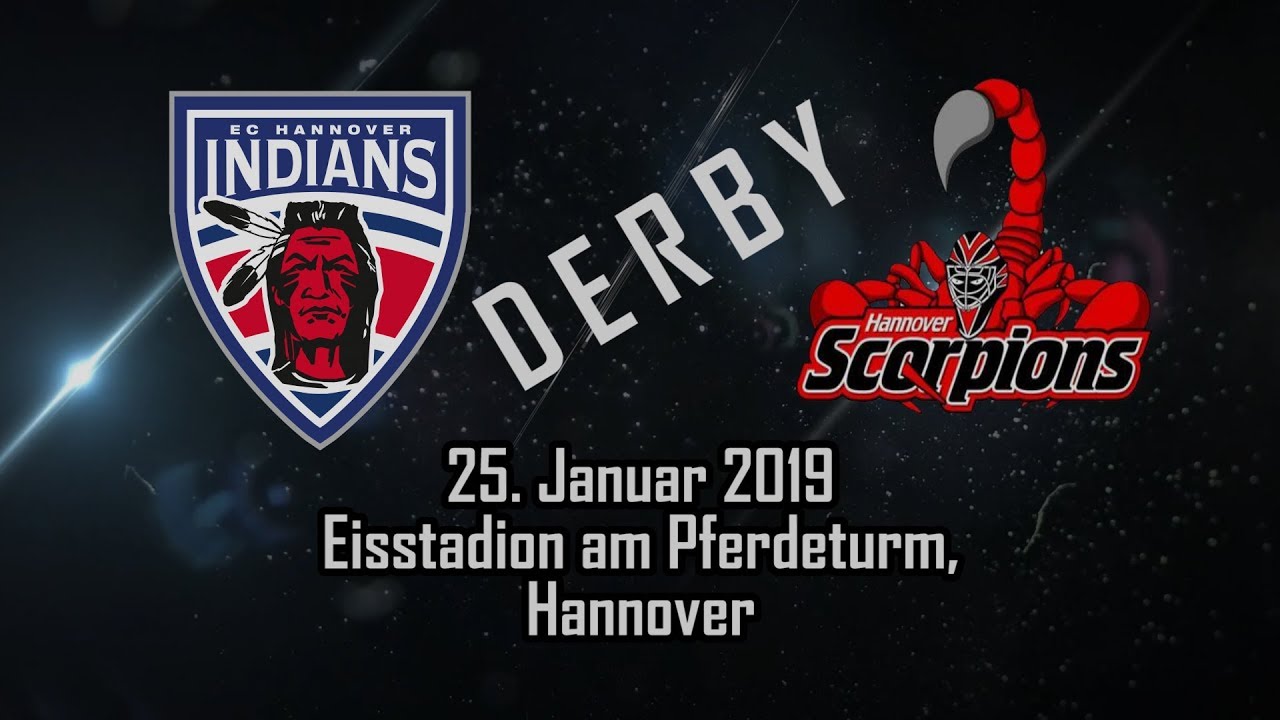 Derby:  EC Hannover Indians vs Scorpions, 25. Jan. 2019 ,  Eishockeyoberliga Nord
