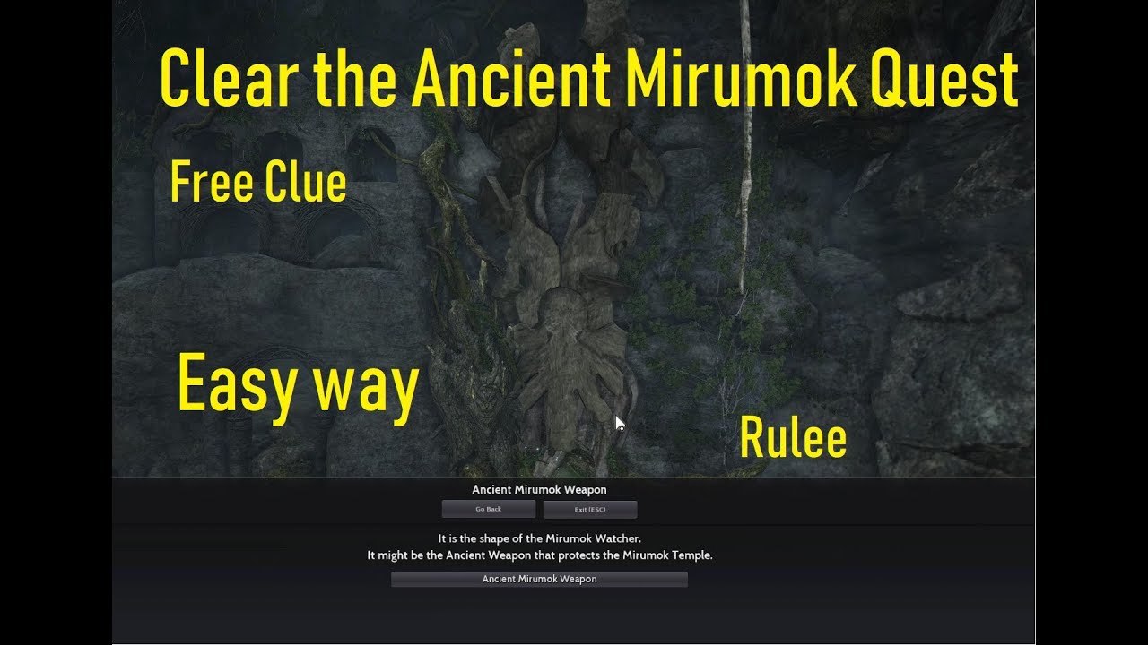 How to complete Quest Ancient Mirumok Ruins kamasylvia Black Dessert Online
