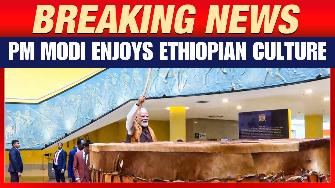 PM Modi Visits Ethiopian National Museum, Enjoys Traditional Drum Performance