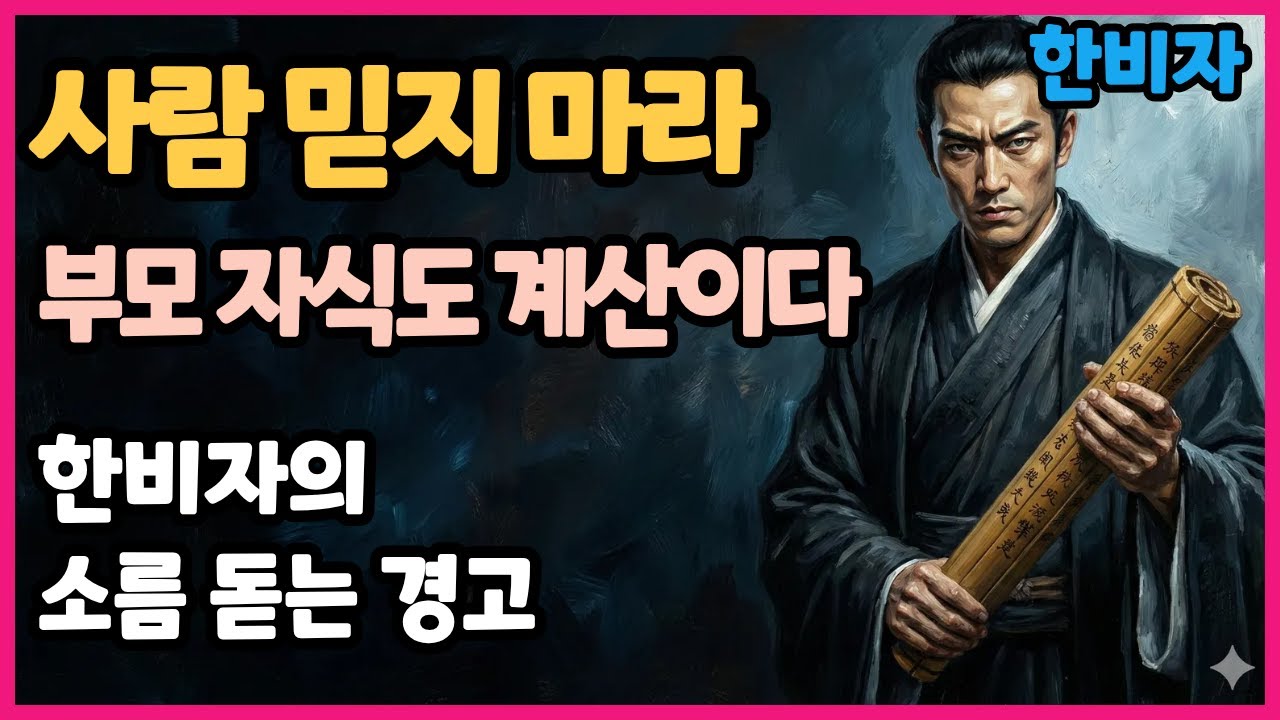 "피 섞인 가족도 결국 남입니다. 제발 아무도 믿지 마세요."(한비자의 소름 돋는 경고)
