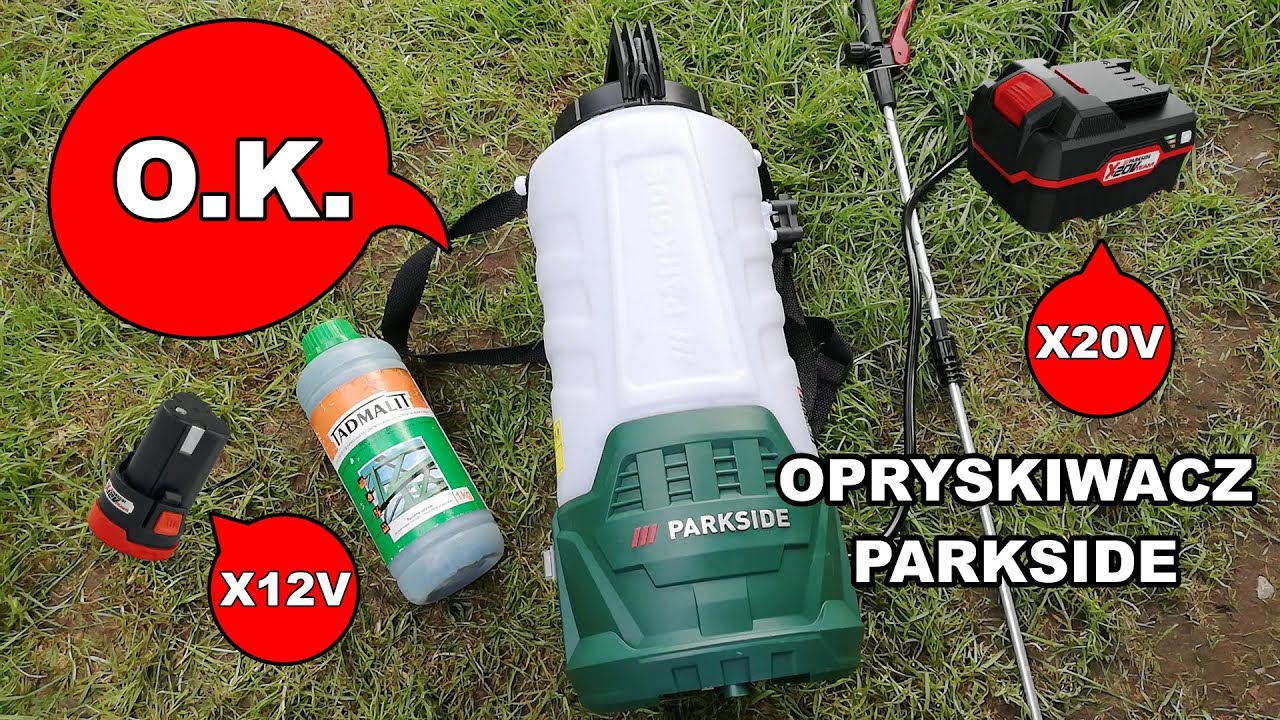 PARKSIDE opryskiwacz na akumulator 20 volt i 12 volt z LIDLA # szybki i skuteczny