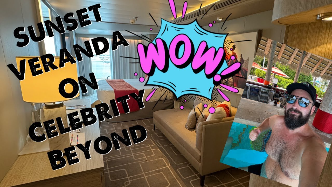 Celebrity Beyond Cruise Ship | Sunset Veranda 12305 |Full HD Room Tour