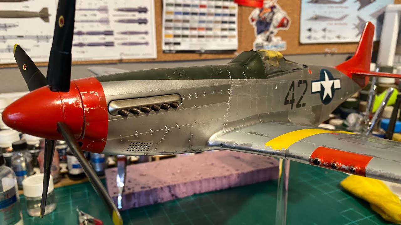 Airfix 1/24 P-51 D Mustang Часть 3: Окраска