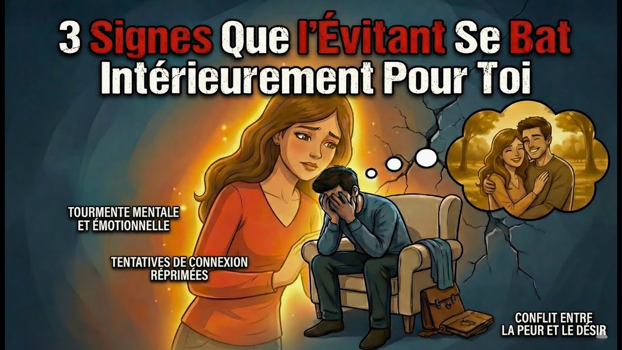 3 SIGNES que l'Évitant Se BAT Intérieurement Pour Vous (Même S'il Ne Le Montre Pas)