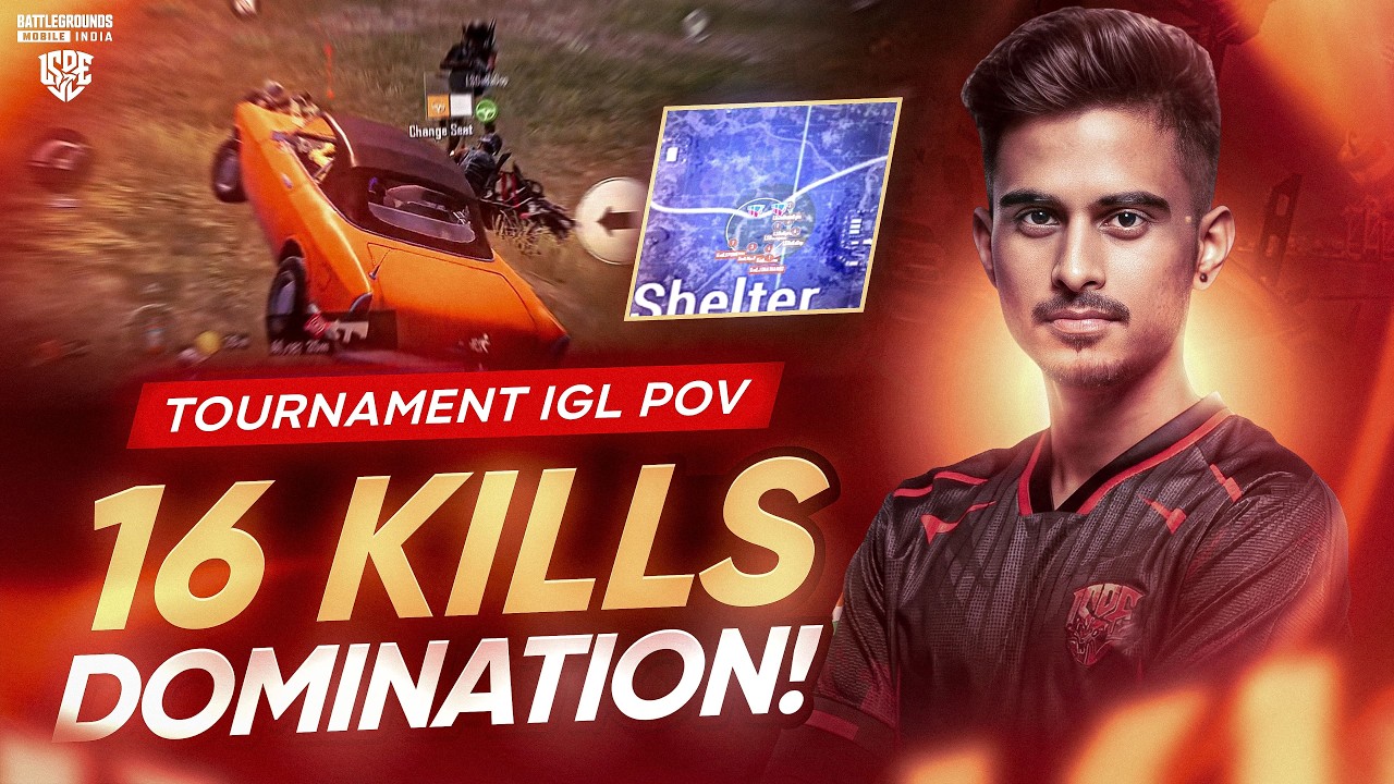 IGL POV IN TOURNAMENT 😈 16 KILL TAKEOVER