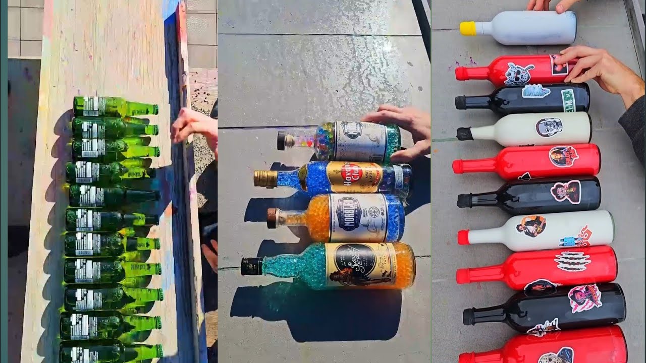 🎈Crushing Crunchy &  Soft Things ! Breaking Glass🍸 Bottles🍾 💥TOP TESTIN