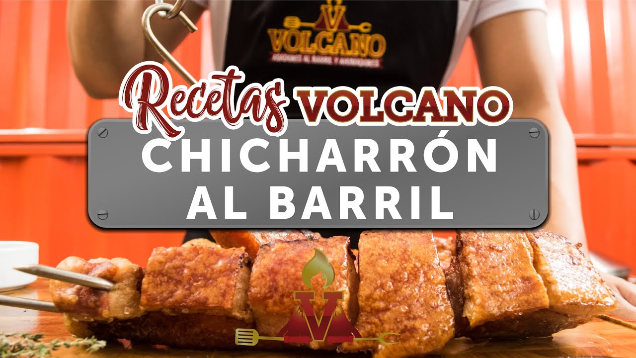 🐷 Chicharrón de cerdo crocante al barril con 🌋 Volcano Asadores 🔥