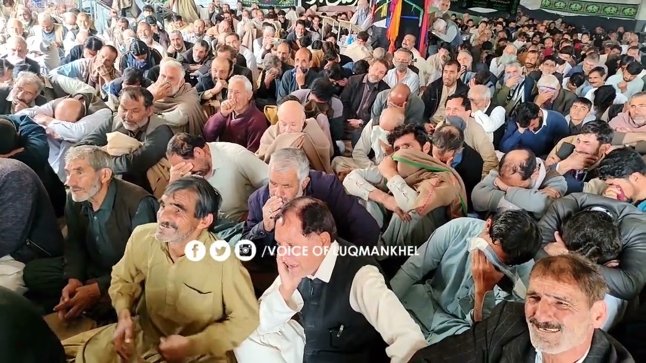 مصائب بزبان قاری شاہد حسین در مرکزی امام بارگاہ پاراچنار