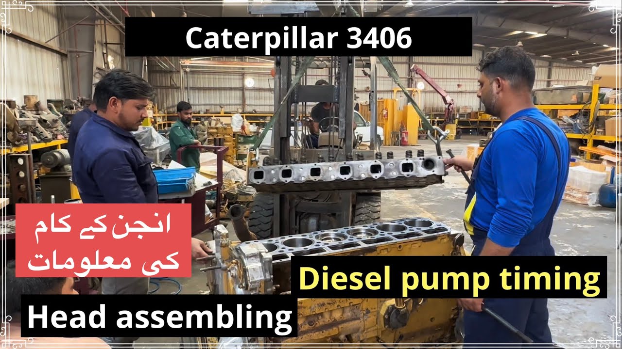 Pump timing cat 3406 How setting piston cat engine valve clearance caterpillar engine #cat #shorts