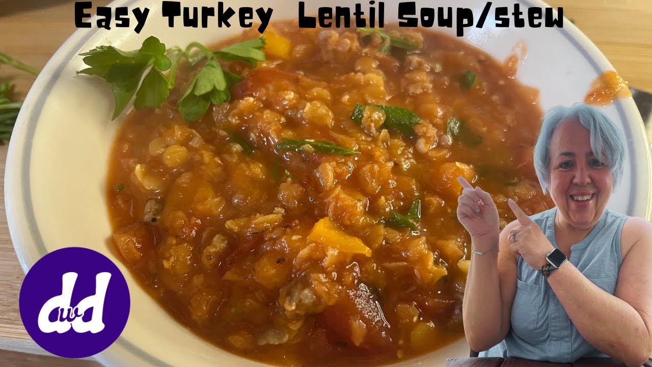 Sunday Meal Prep | What's Dee Cooking | Turkey  Sausage and Lentil Soup/Chili | Easy Soup
