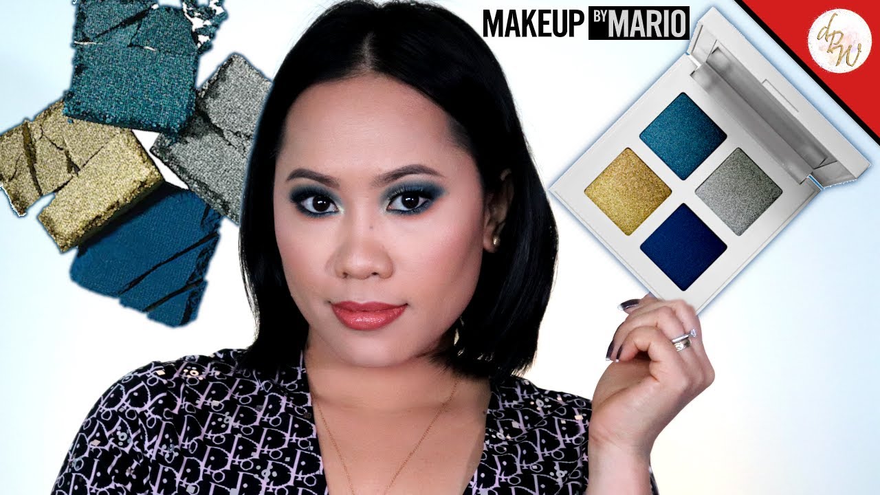MAKEUP BY MARIO PARTY GLAM EYESHADOW | BLUE HOLIDAY GLAM LOOK