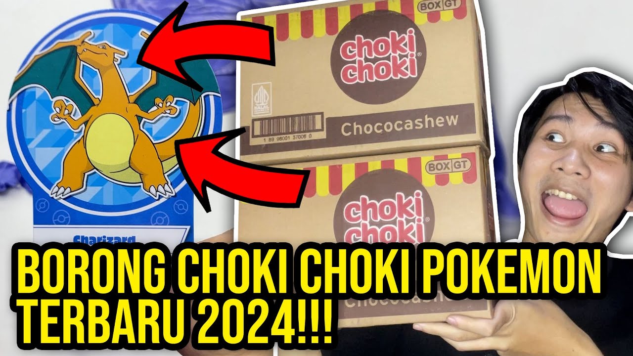 LANGSUNG BORONG 2 KARTON! CHOKI-CHOKI POKEMON TERBARU 2024! AYO KITA LENGKAPIN SEMUA!