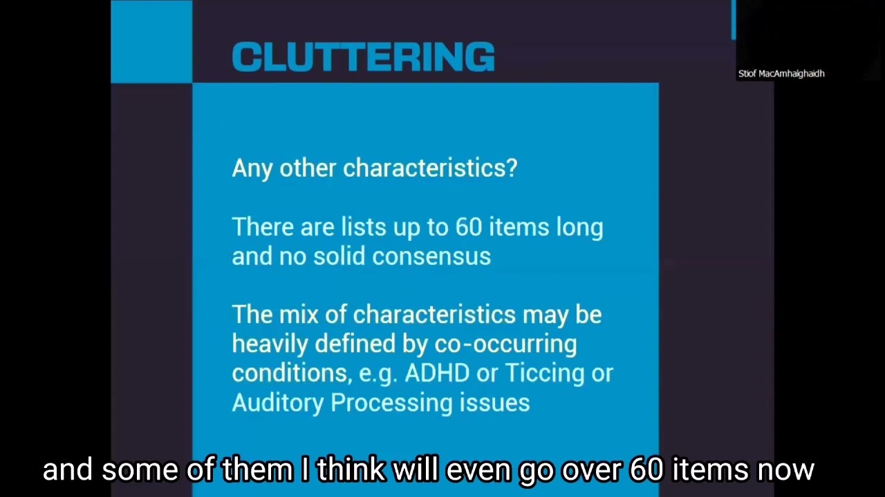 Mythbusting: Cluttering by  Stiof MacAmhalghaidh