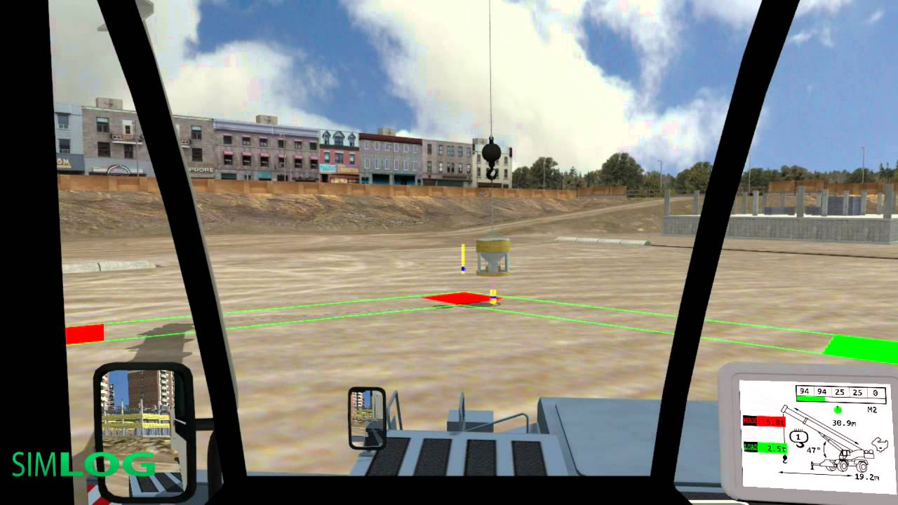 Suivi de trajectoire 2 - simulateur personnel de grue mobile - Simlog