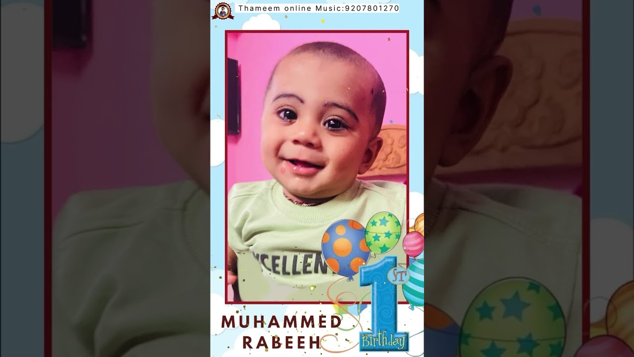 MUHAMMED RABEEH MON|SUPER BIRTHDAY SONG|THAMEEM ONLINE MUSIC|9207801270|