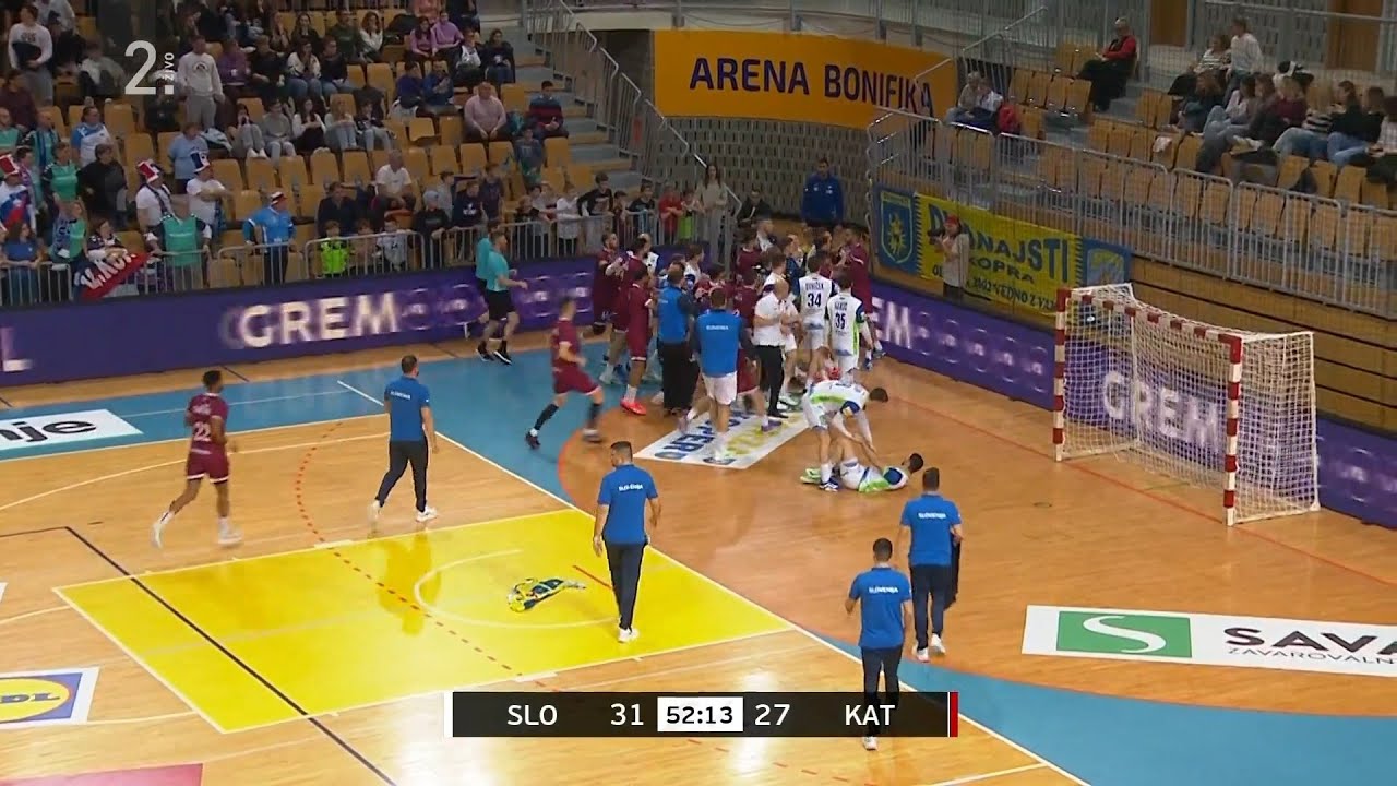 Pretep na tekmi med Slovenijo in Katarjem
