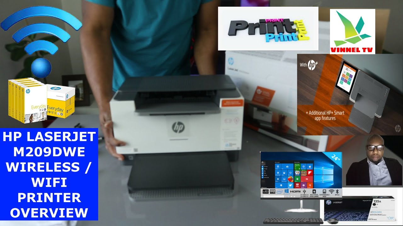 ОБЗОР БЕСПРОВОДНОГО/WIFI ПРИНТЕРА HP LASERJET M209DWE