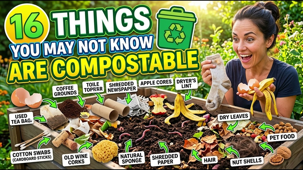 16 Things You May Not Know Are Compostable