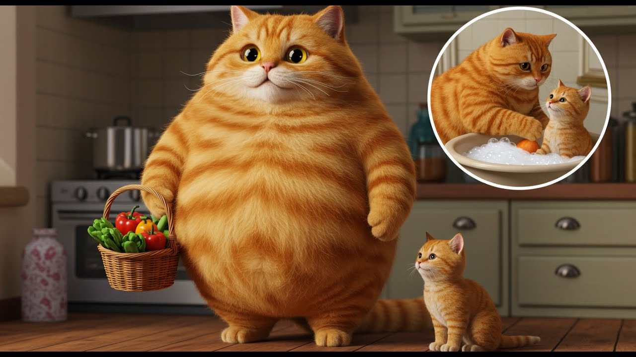 Mama Cat Takes Care Of The Household | Wholesome Animated Cat Family Story