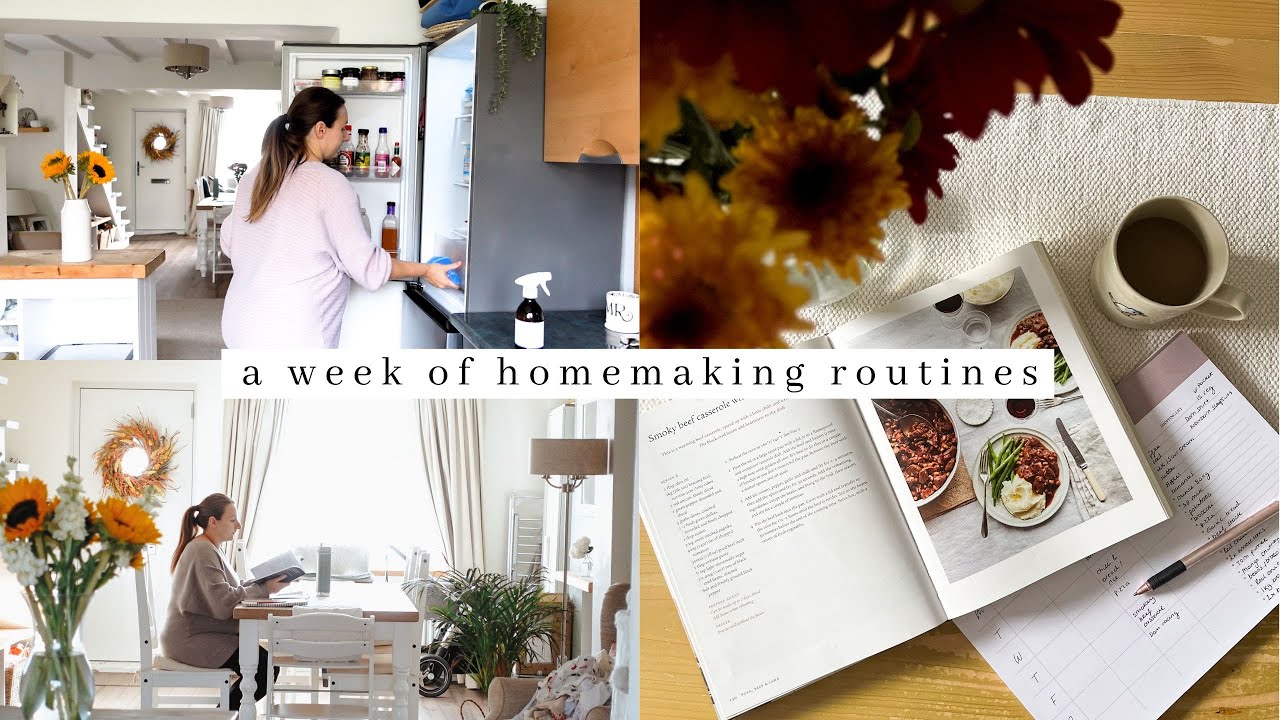 A Week Of Homemaking, my weekly routines | meal planning, cleaning, cooking comfort meals, laundry