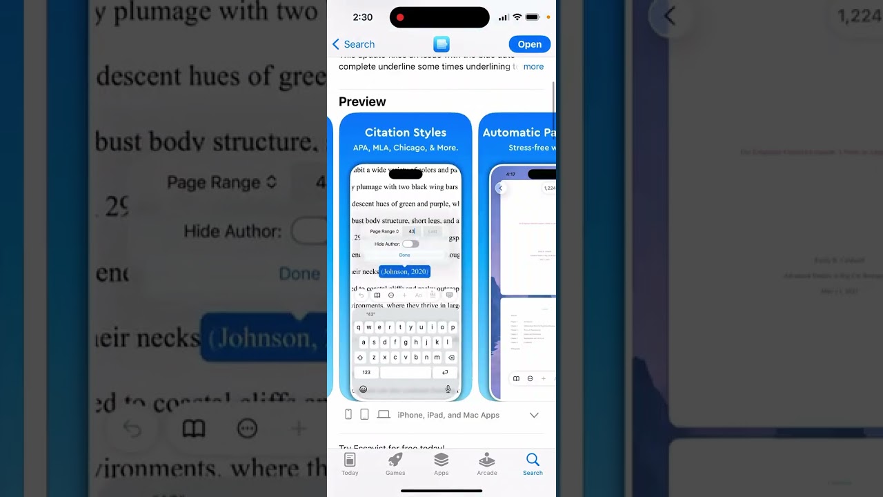 Essayist - academic writing app - how to use 