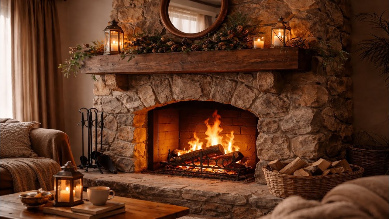 Cozy Fireplace Ambience for Relaxation & Calm