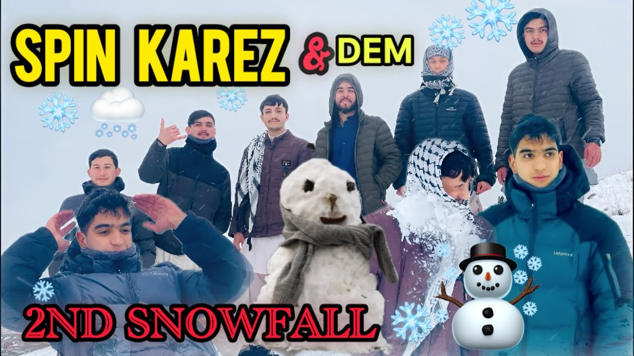 2nd Snowfall in Quetta ❄️ Spin Karez Turns White & dem e enjoy with friends 2026 | Syed younas vlog