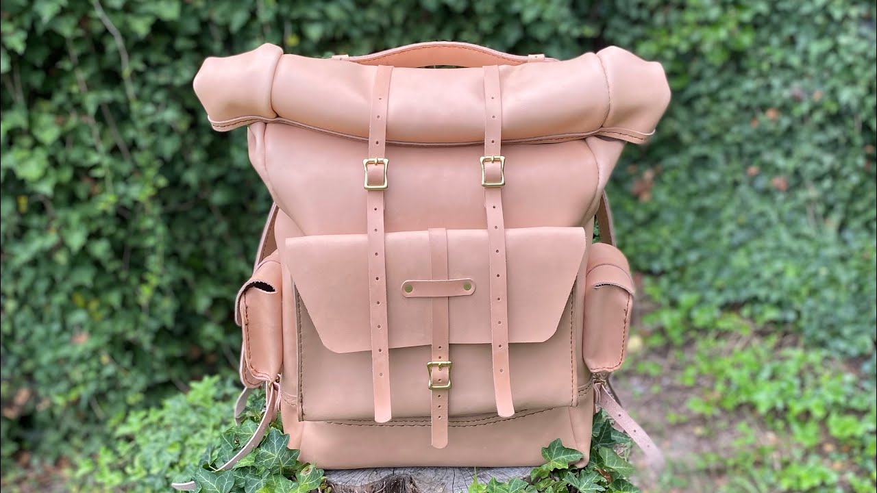 Making the OVERLANDER Backpack in Tochigi Wabisabi Premium Natural Veg Tan!!!