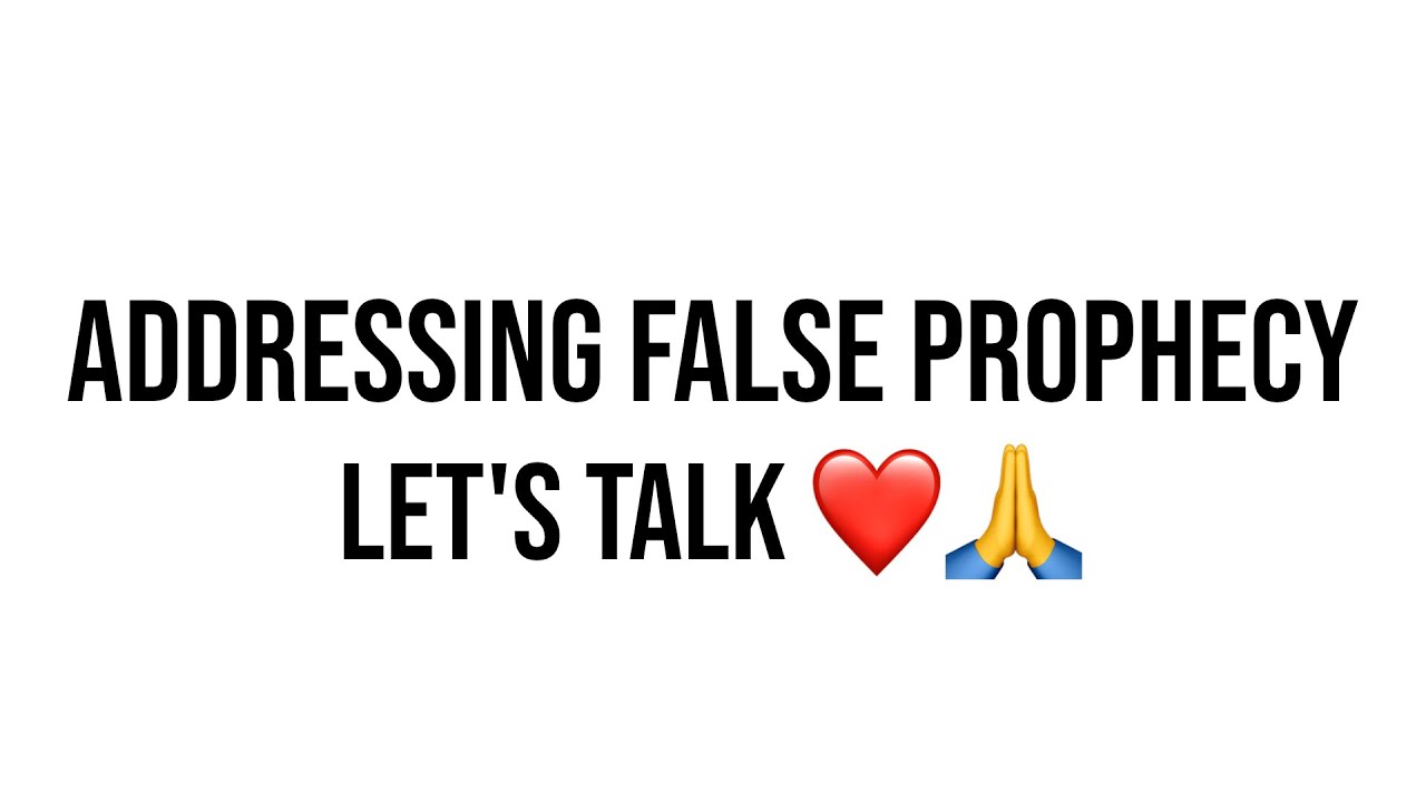 Addressing False Prophecy - We Need Healing & Unity ❤️