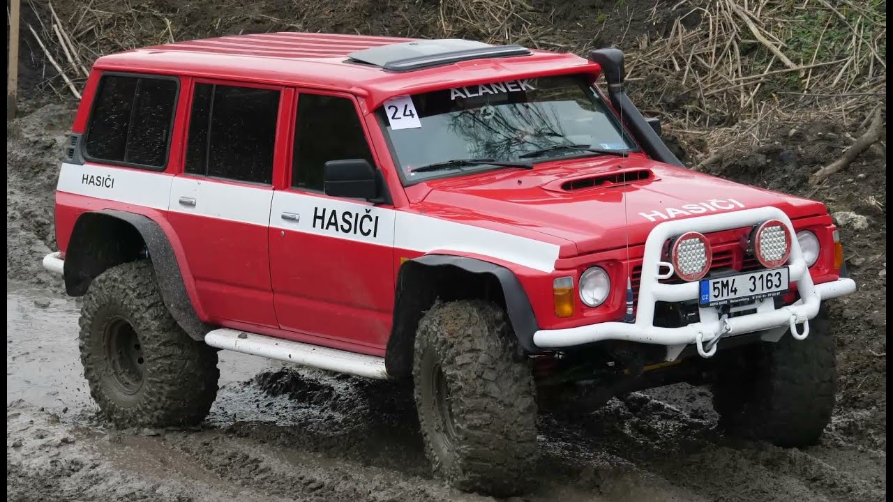 4x4 offroad Nissan Patrol, Toyota Land cruiser, Jeep, Hilux, Suzuki trial Staré Město 29.02.2020 II.