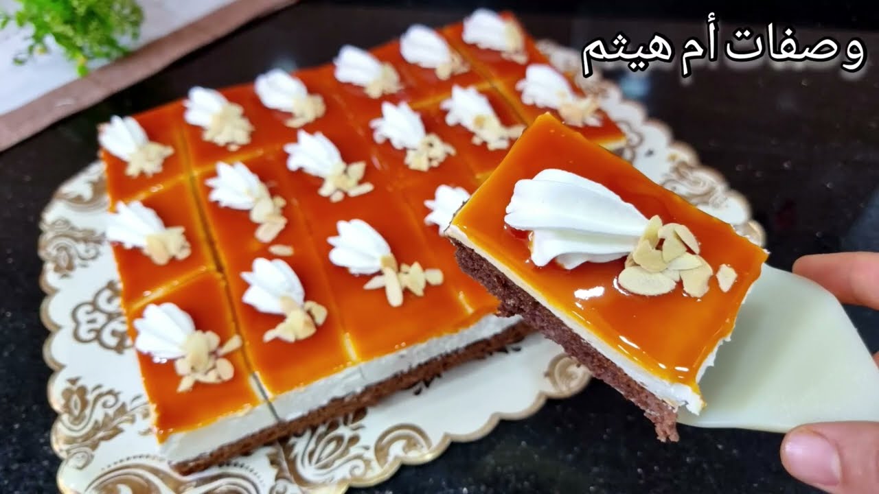 تاكلي نتي وجيرانك🤭وصفة لكيكة الكراميل بحجم عائلي بجوج بيضات من بنتها😋غديريها وتعاوديها👌🏻